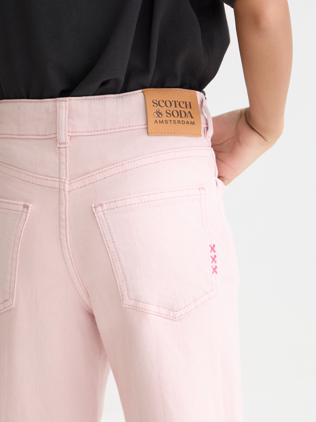 Girls The Wave wide leg denim