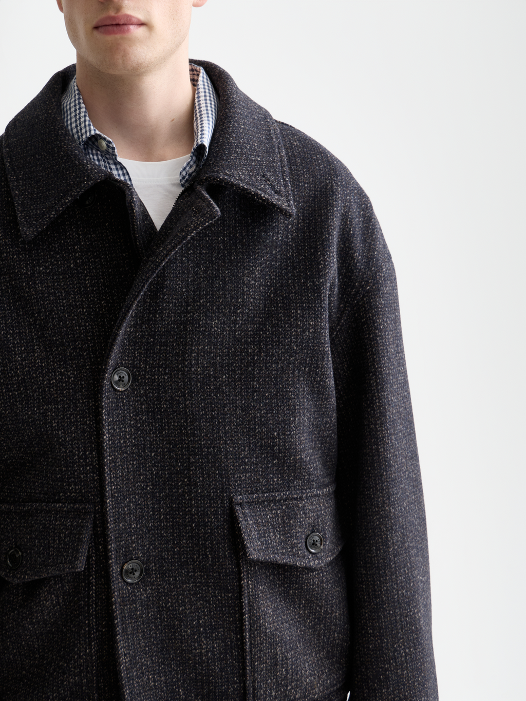 Textured wool jacket