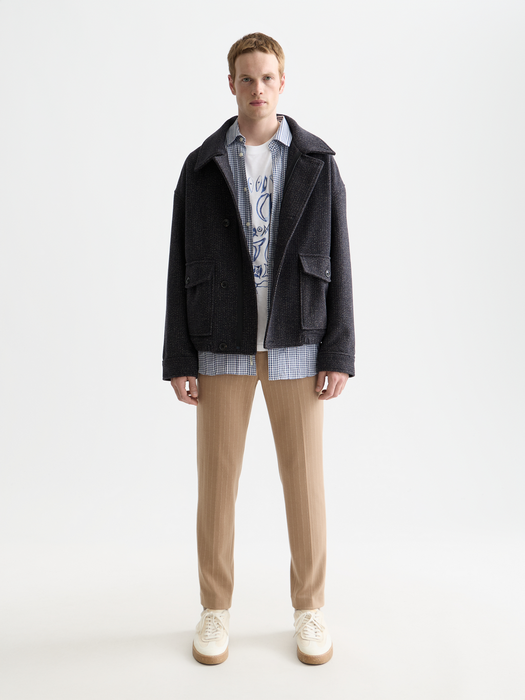 Textured wool jacket