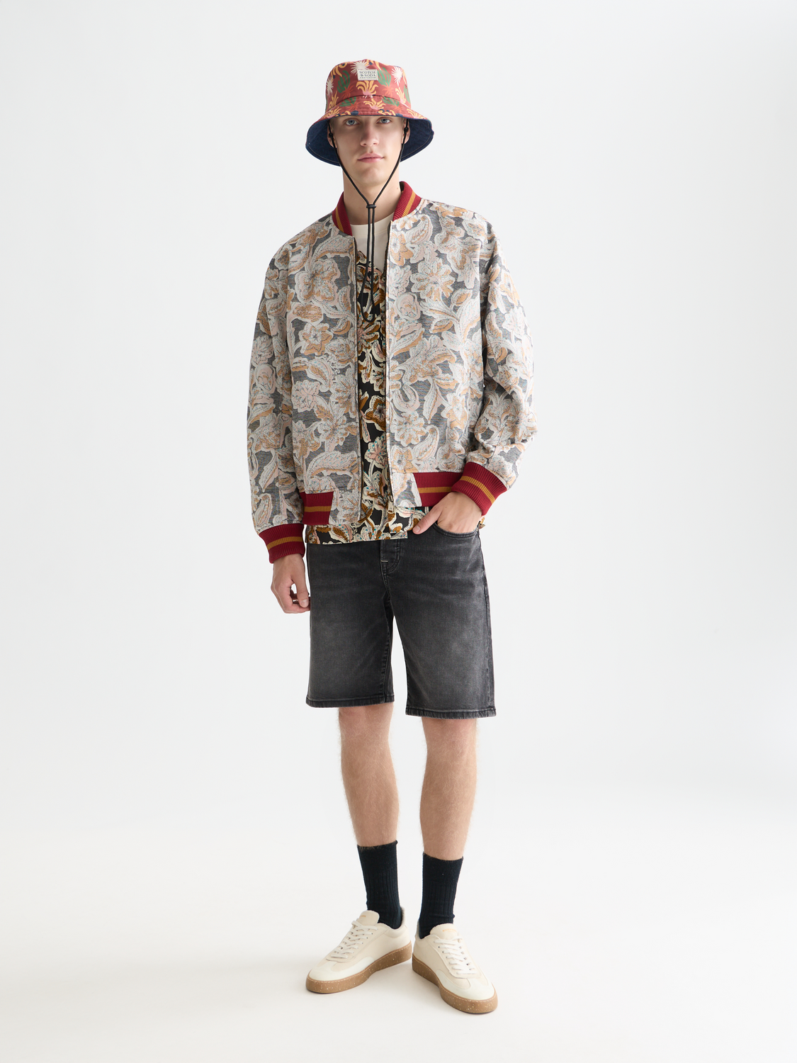 Jacquard souvenir jacket