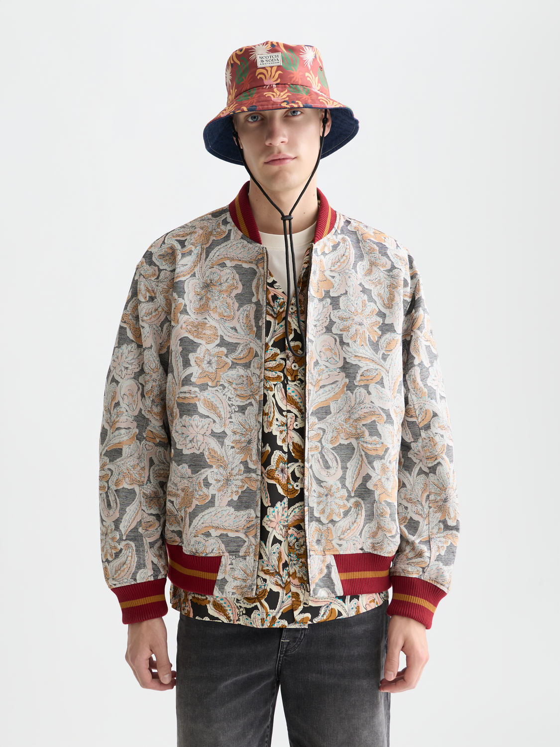Jacquard souvenir jacket