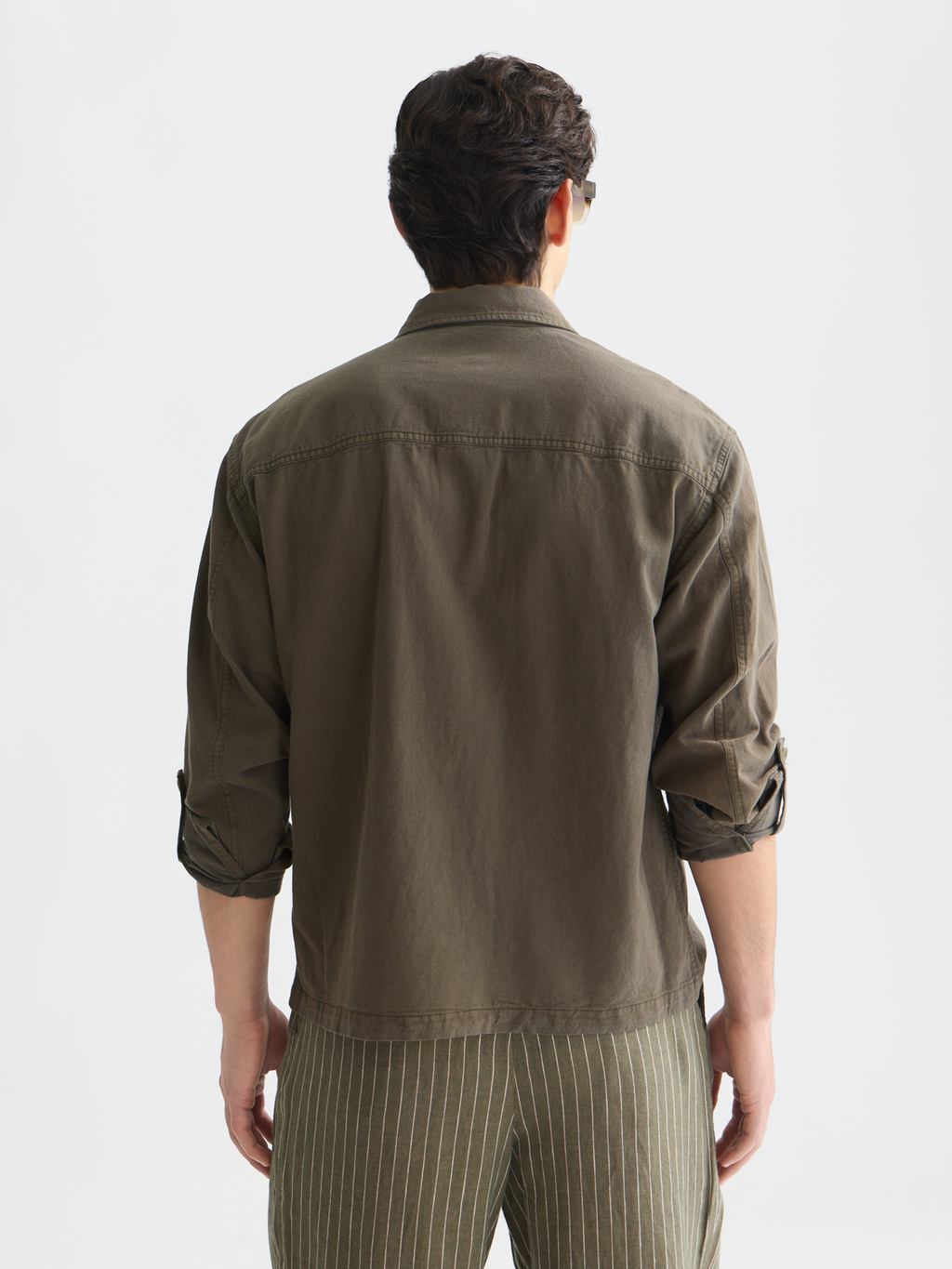 Cotton-linen overshirt