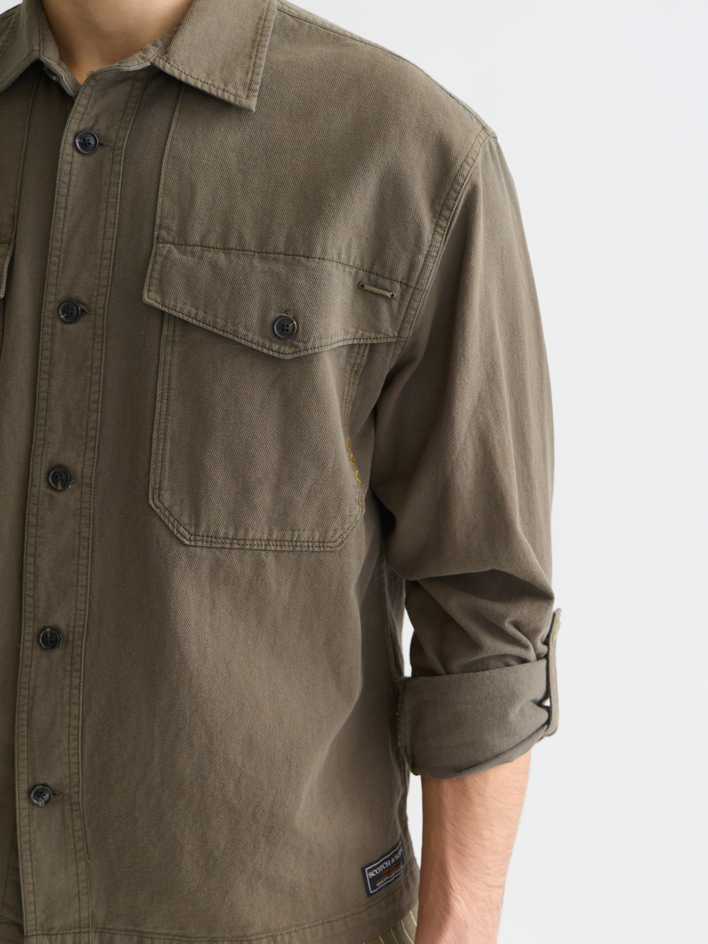 Cotton-linen overshirt