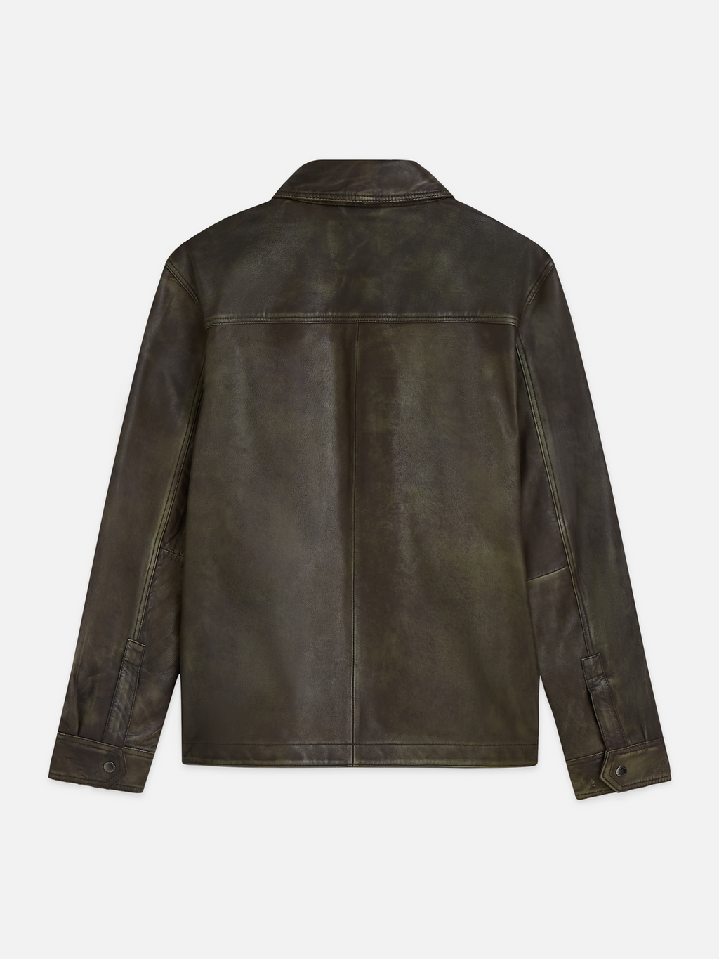 Brushed leather jacket