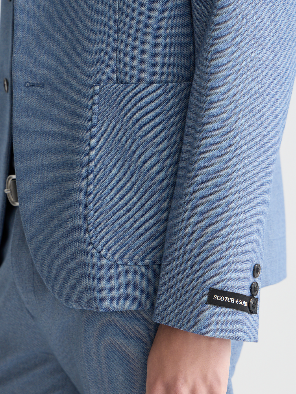 Structured weave regularfit blazer