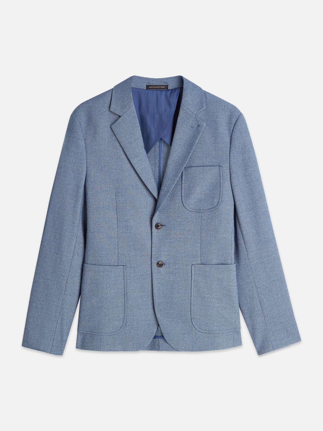 Structured weave regularfit blazer