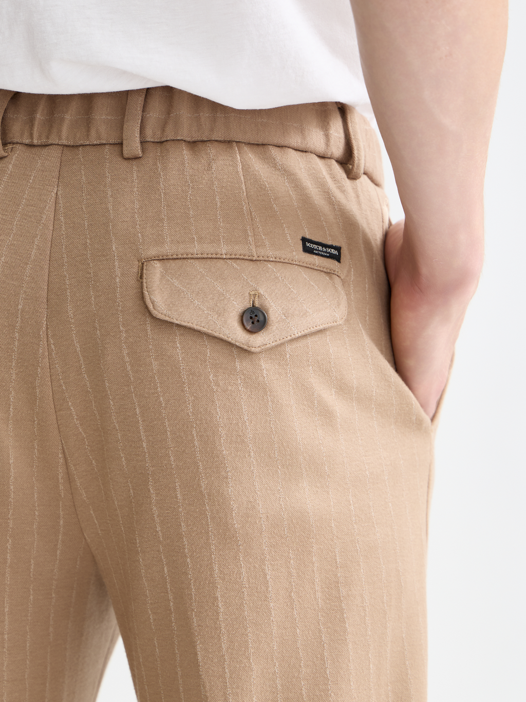 Finch tailored jersey yarn-dyed tapered jogger