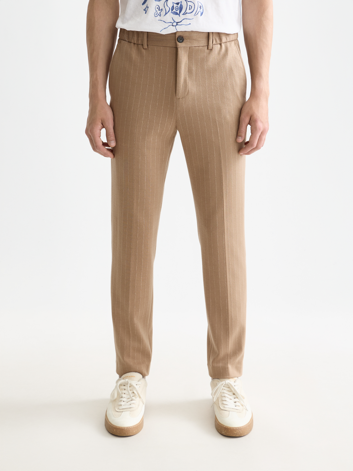 Finch tailored jersey yarn-dyed tapered jogger