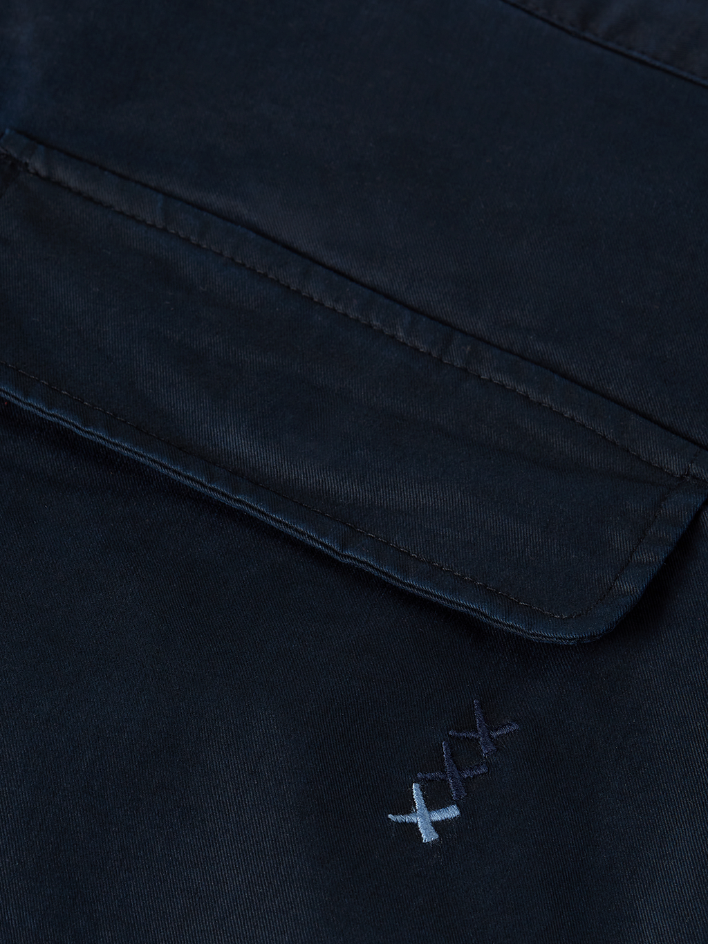 Stuart washed cottonblend regular slimfit cargo