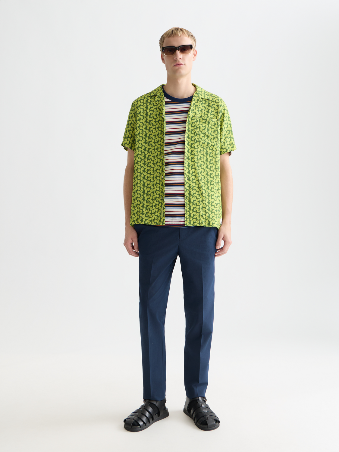 Warren seersucker cottonblend regular straightfit jogger