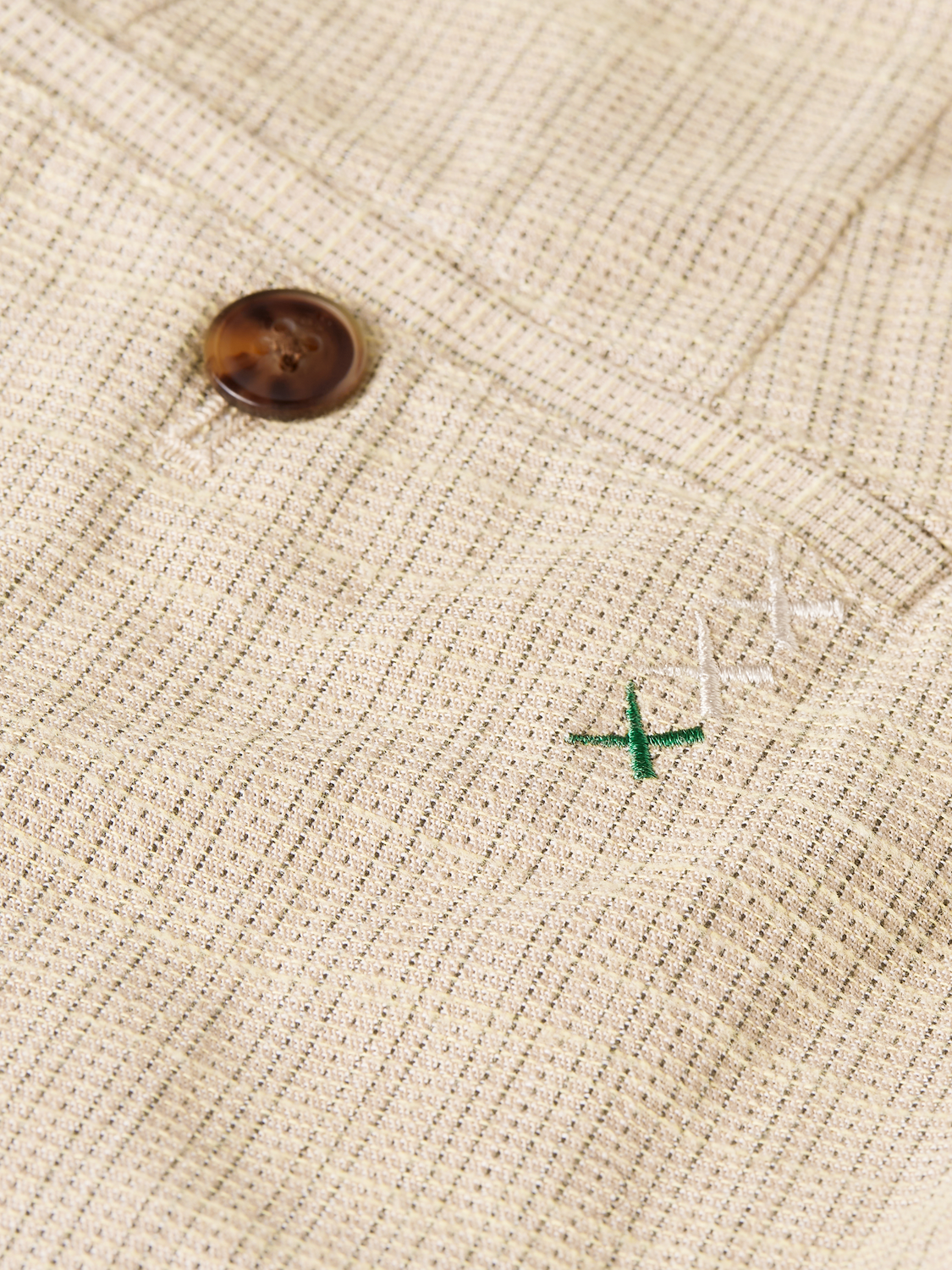 Stuart structured linenblend regular slimfit chino