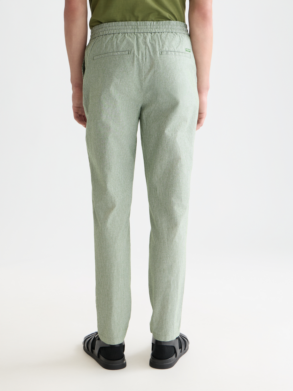 Warren striped cottonlinen regular straightfit jogger