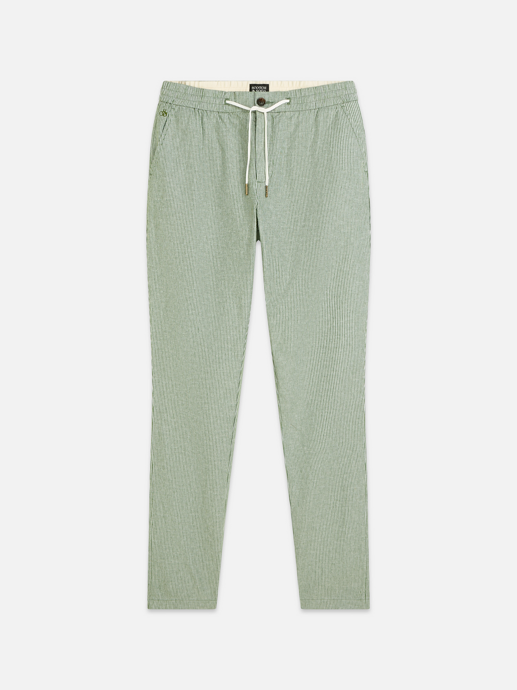 Warren striped cottonlinen regular straightfit jogger