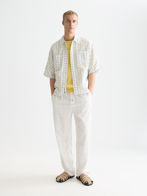 Oliver linen-blend relaxed straight jogger