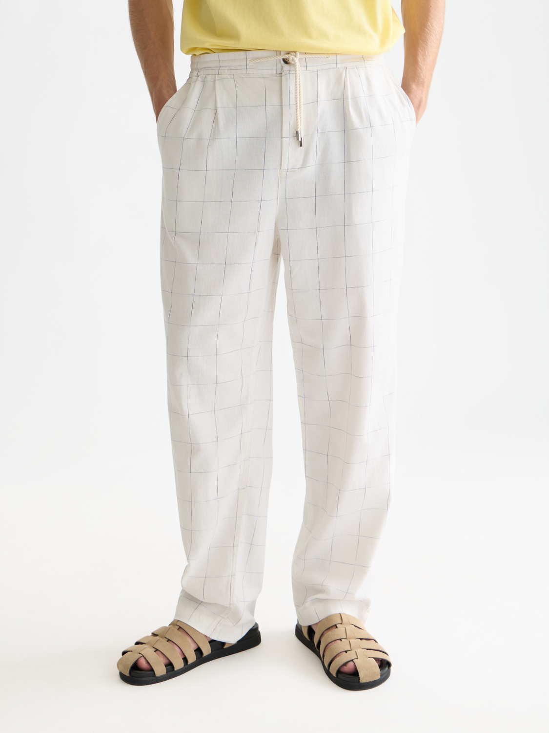 Oliver linen-blend relaxed straight jogger