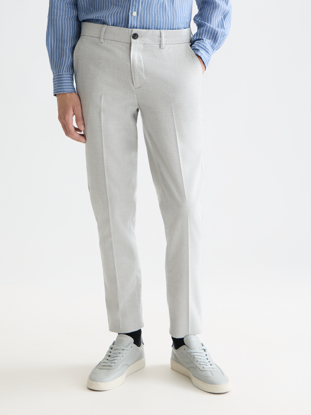 Mott structured weave tailored chino