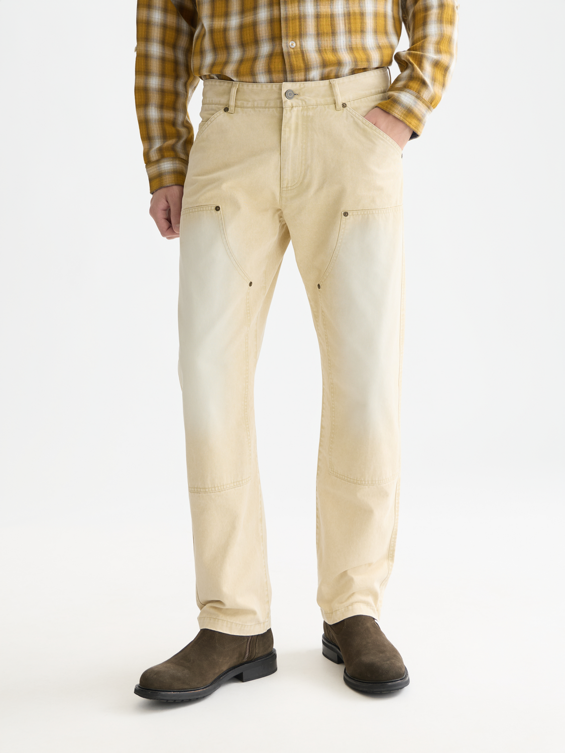 The Zee washed cotton twill worker pant
