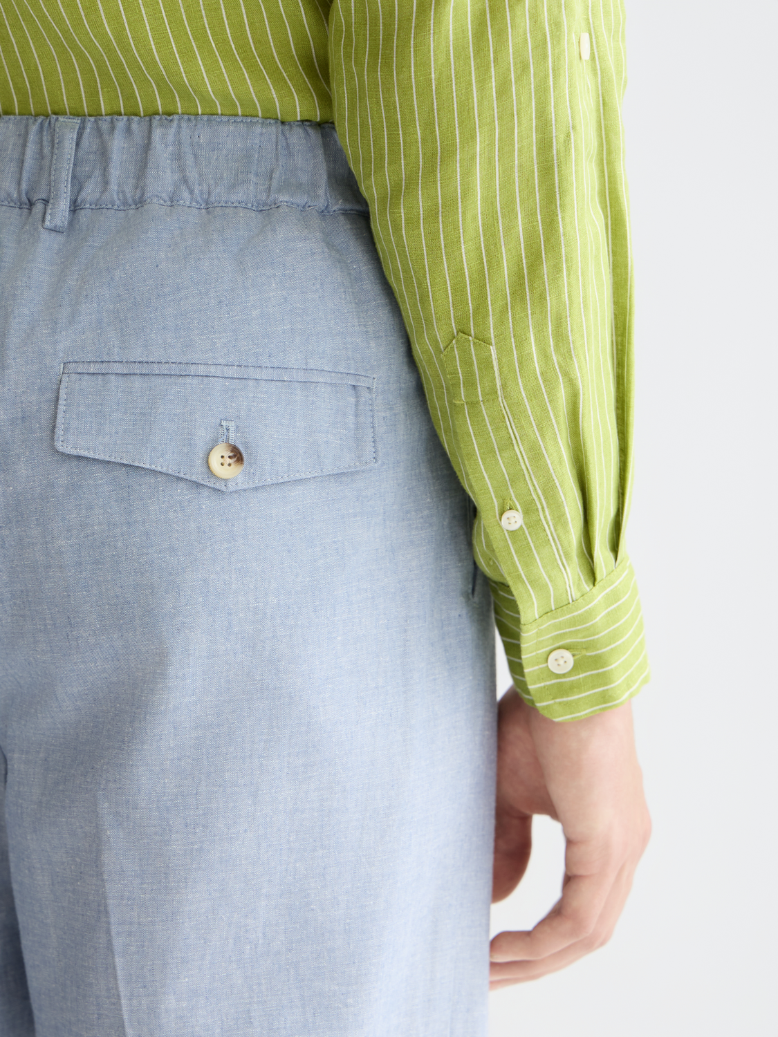 Otis tailored cottonlinen relaxed straightfit jogger