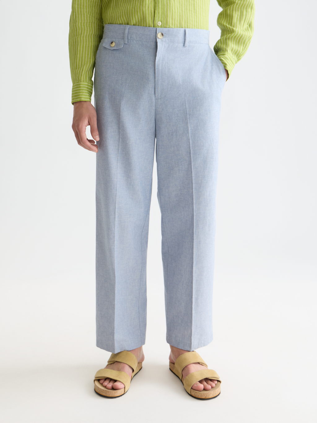 Otis tailored cottonlinen relaxed straightfit jogger