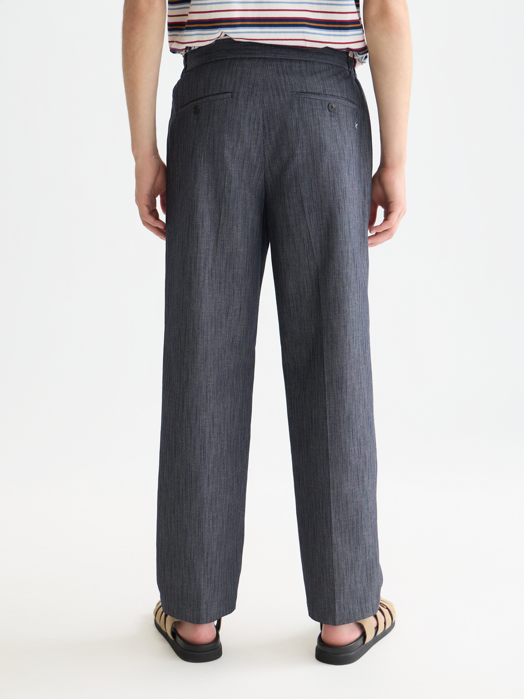 Oliver pleated linenblend relaxed straightfit jogger