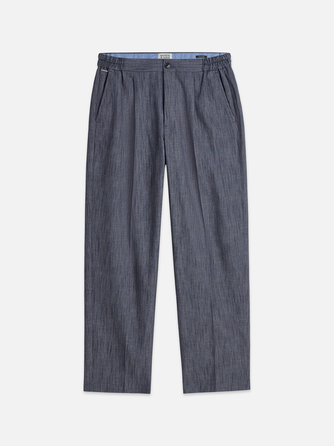 Oliver pleated linenblend relaxed straightfit jogger
