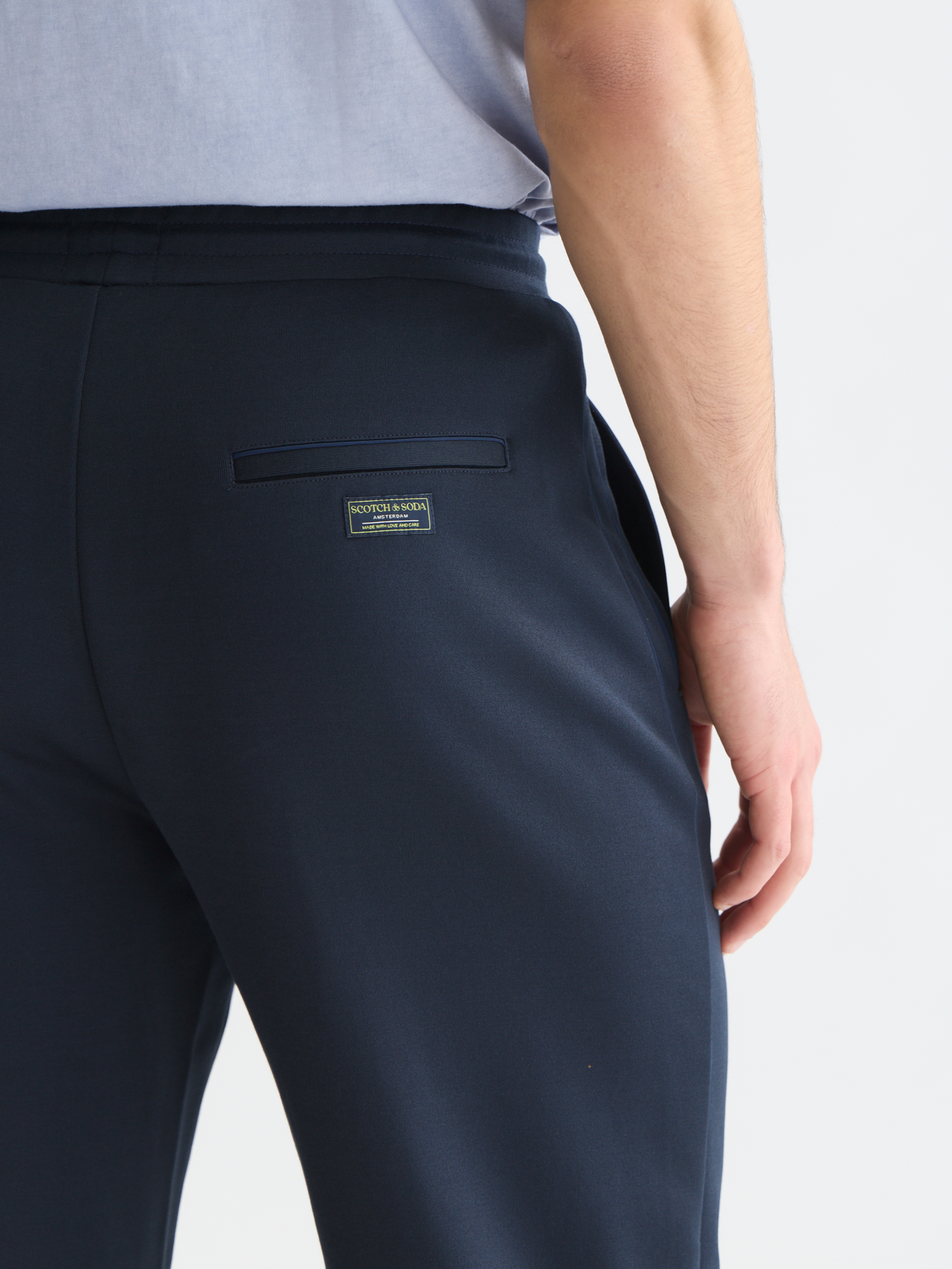 Interlock relaxed straight track pant
