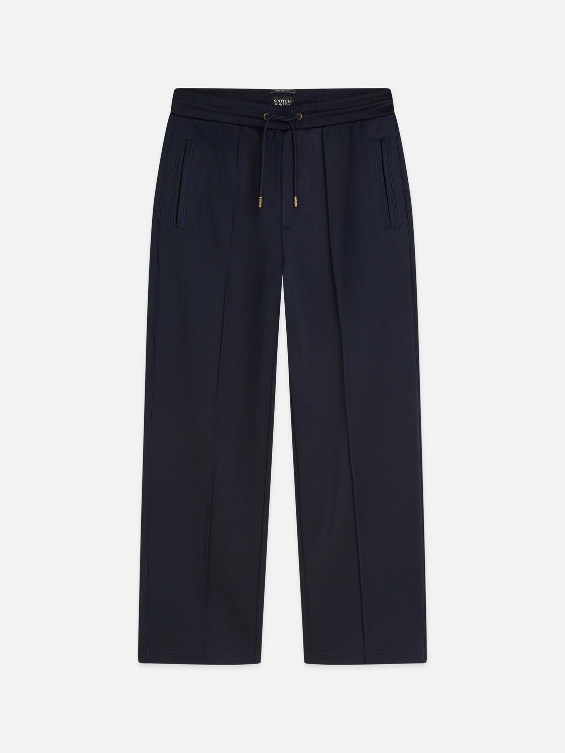 Interlock relaxed straight track pant
