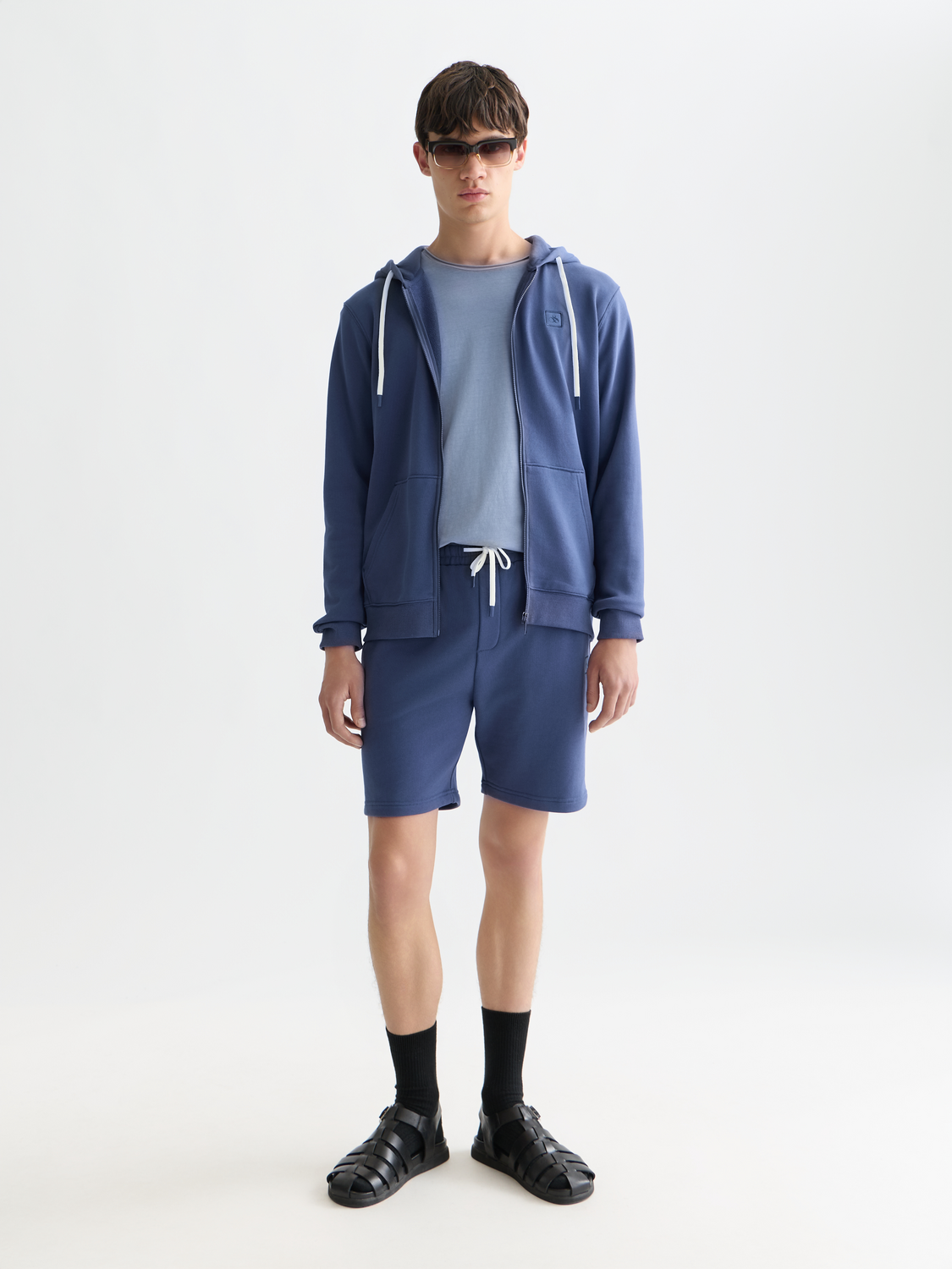 Logo badge sweat shorts