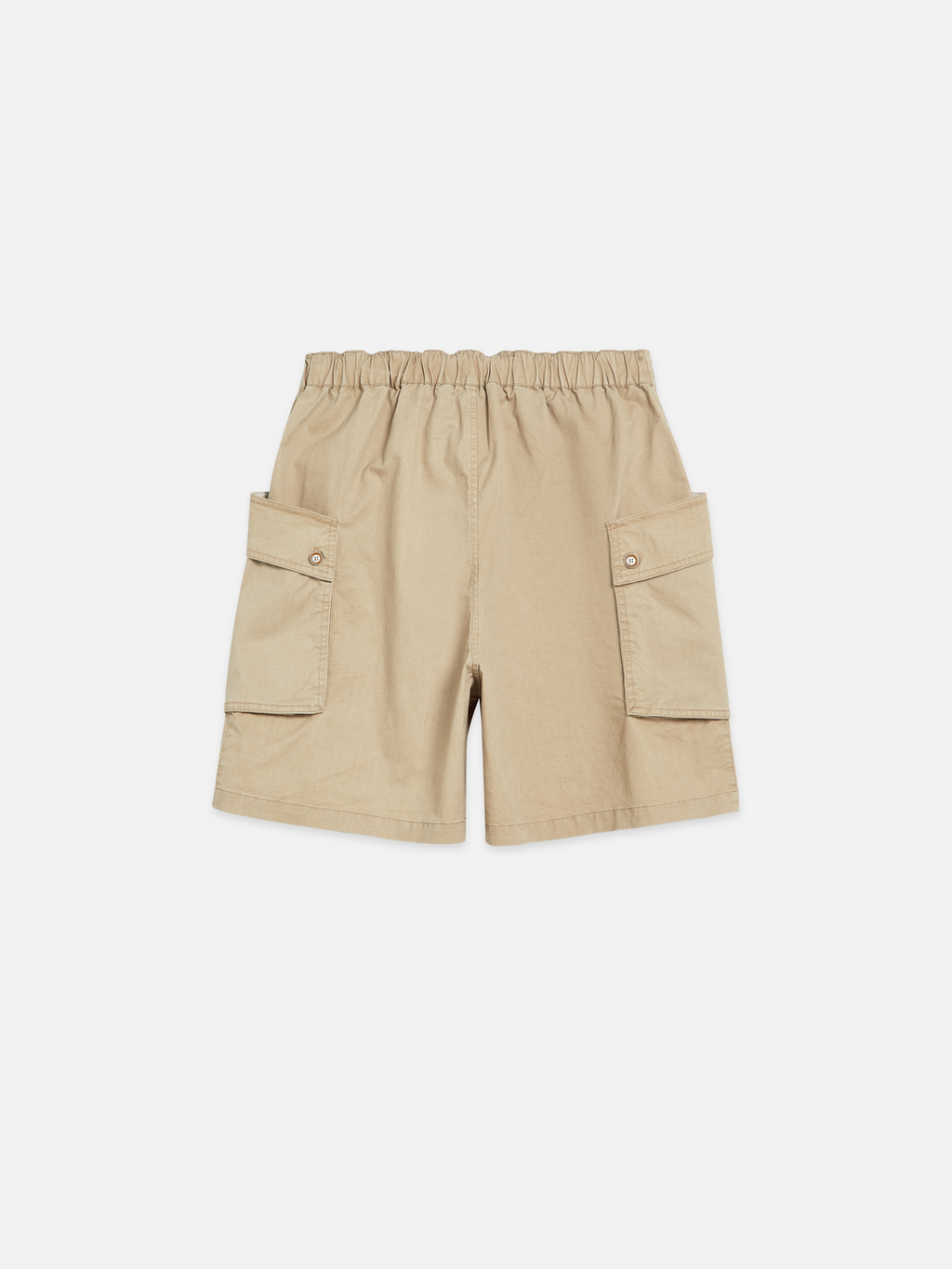 Washed cottonblend cargo loosefit bermuda shorts