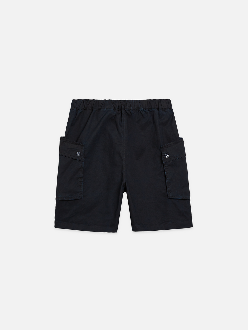 Washed cottonblend cargo loosefit bermuda shorts