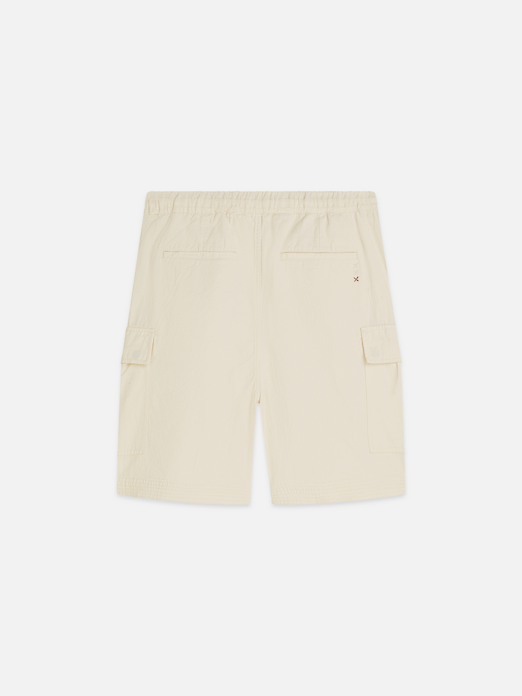 Linenblend relaxedfit cargo bermuda shorts