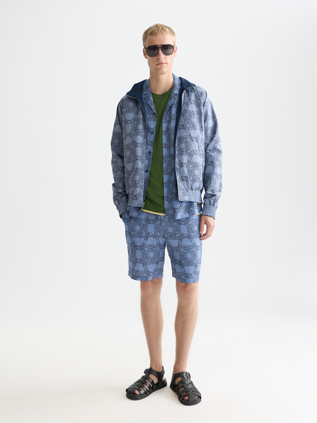 Fave printed relaxed bermuda shorts