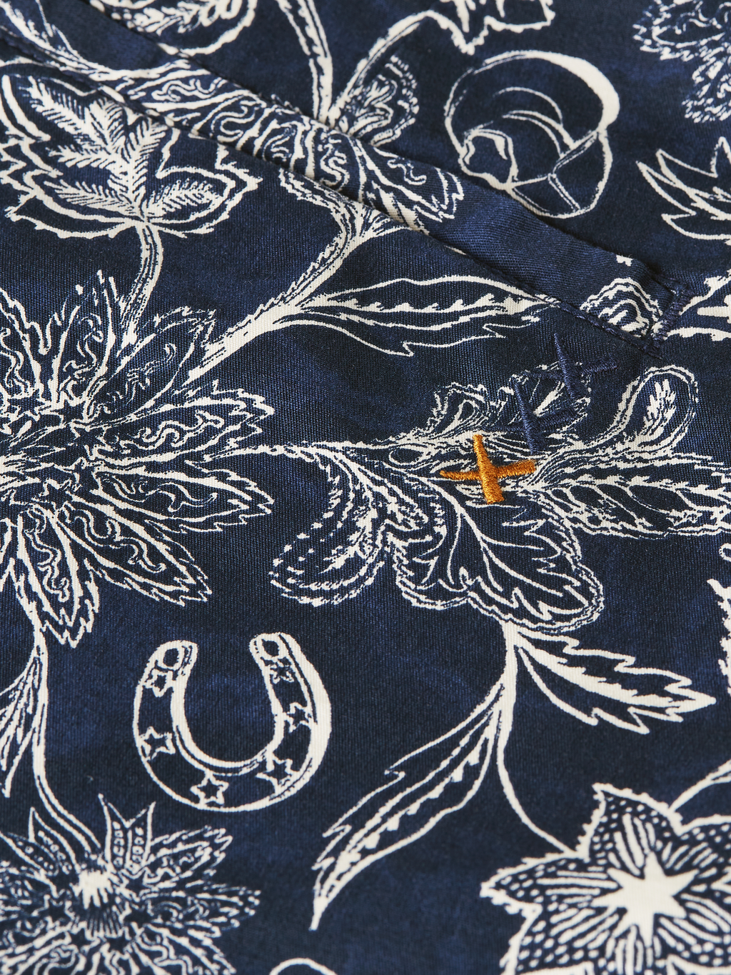 Stuart printed cotton chino shorts