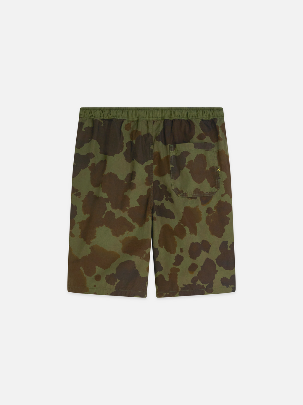 Printed poplin loose bermuda shorts