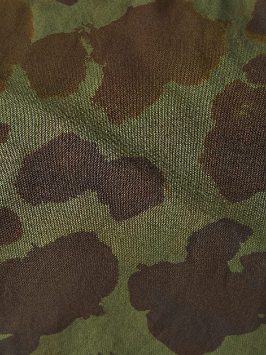 Printed poplin loose bermuda shorts