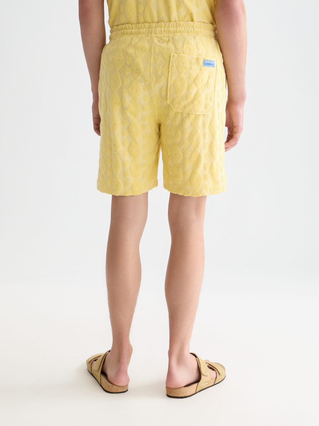 Fave terry jacquard relaxed bermuda shorts