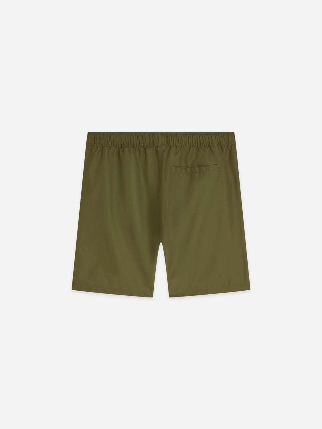 Solid midlength swim shorts