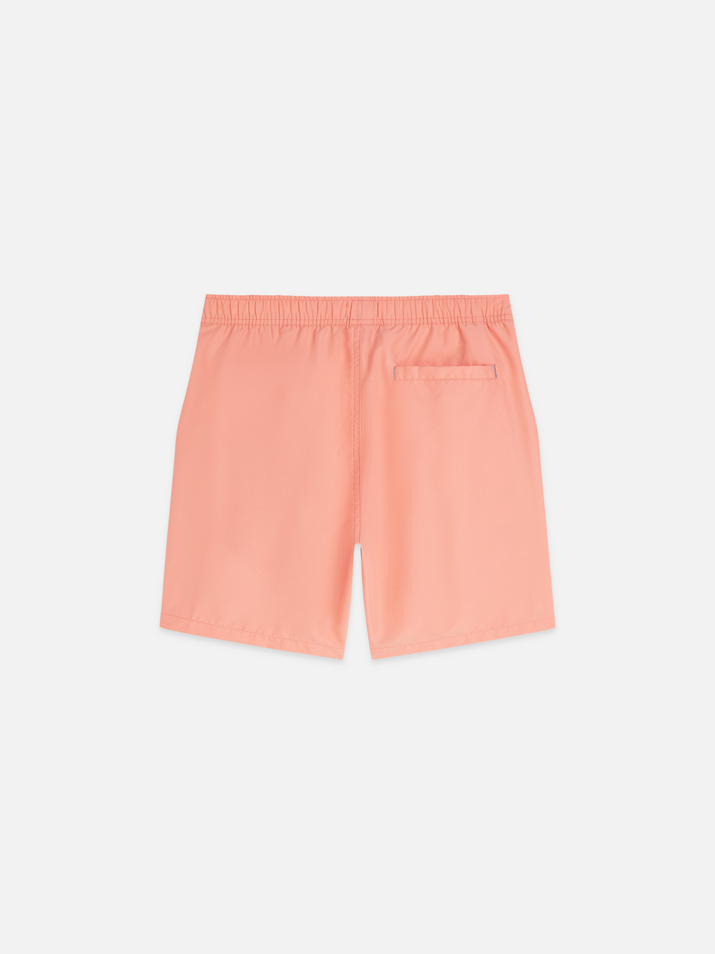 Solid midlength swim shorts
