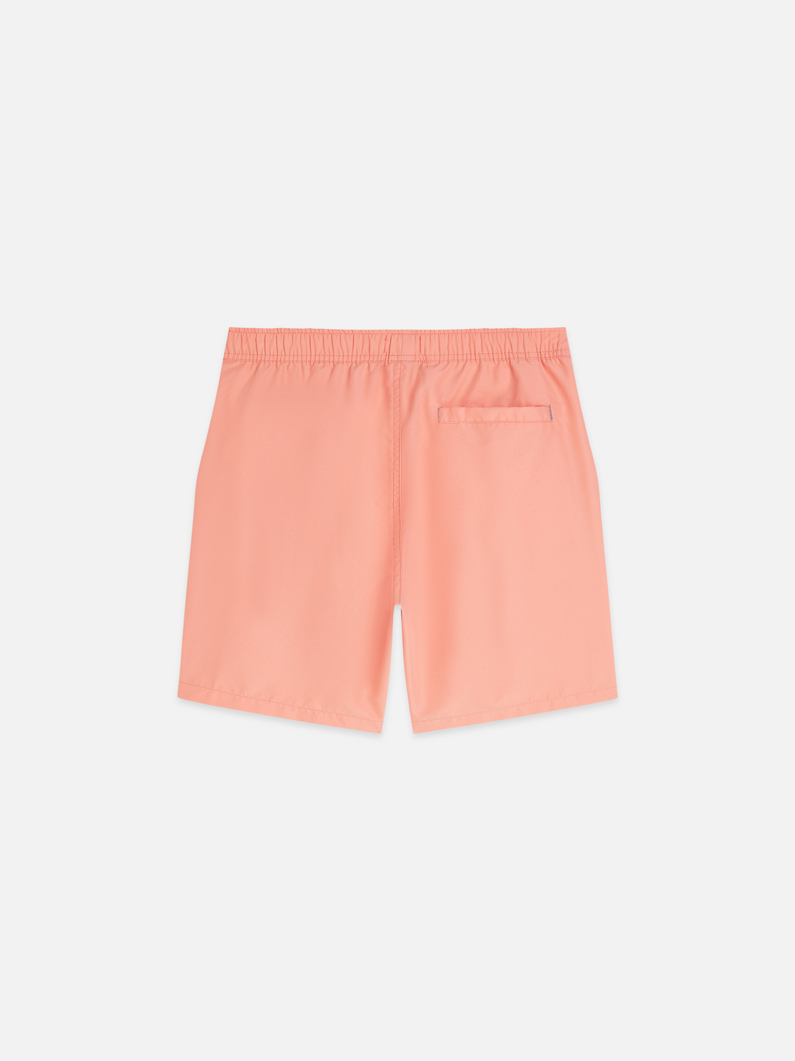 Solid midlength swim shorts
