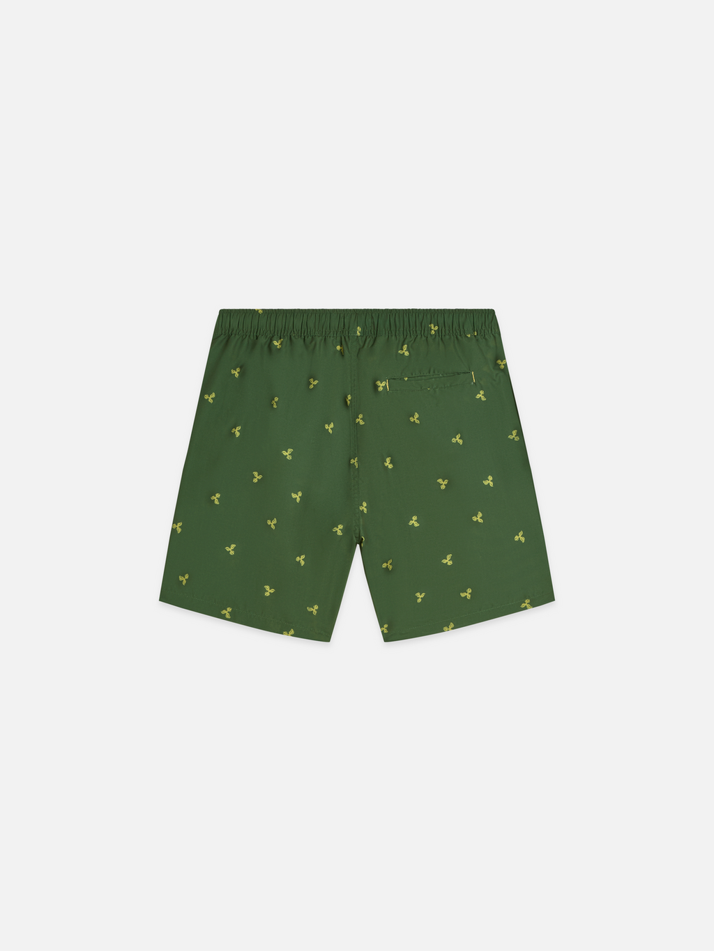 Mini print midlength swim shorts