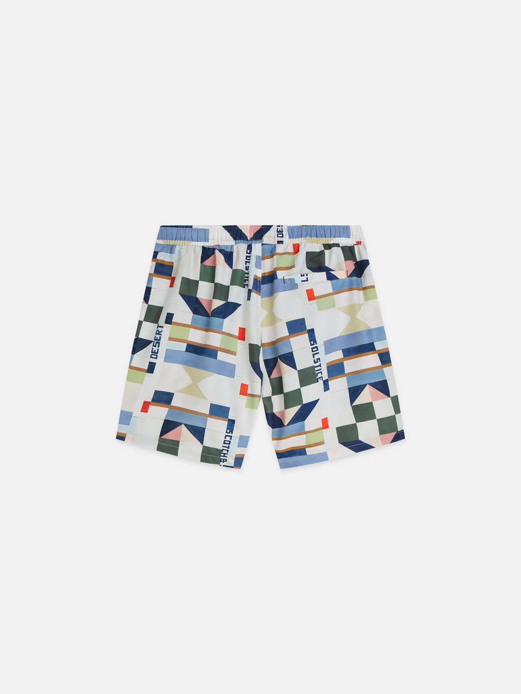 Printed mid-length swim shorts