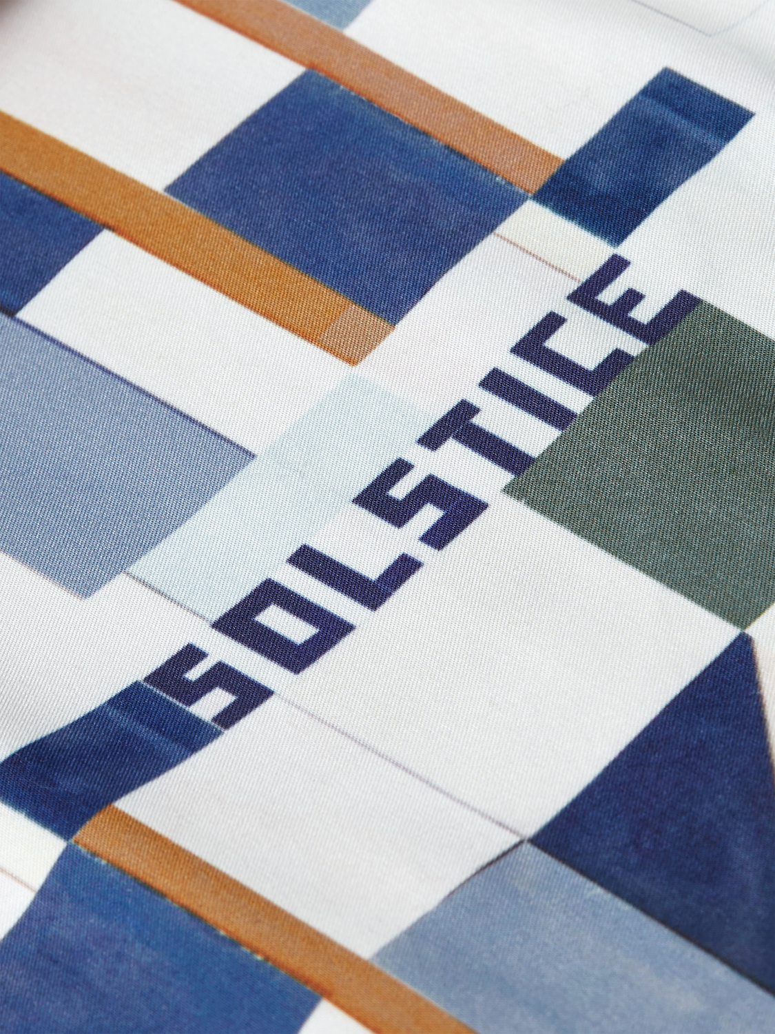 Printed mid-length swim shorts