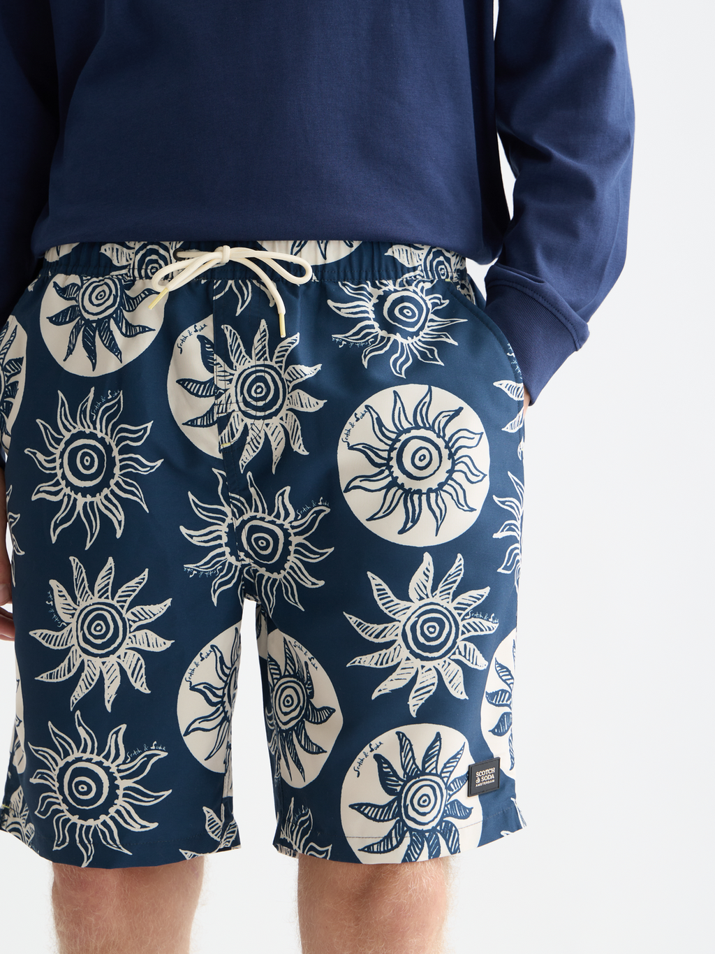Printed swim shorts