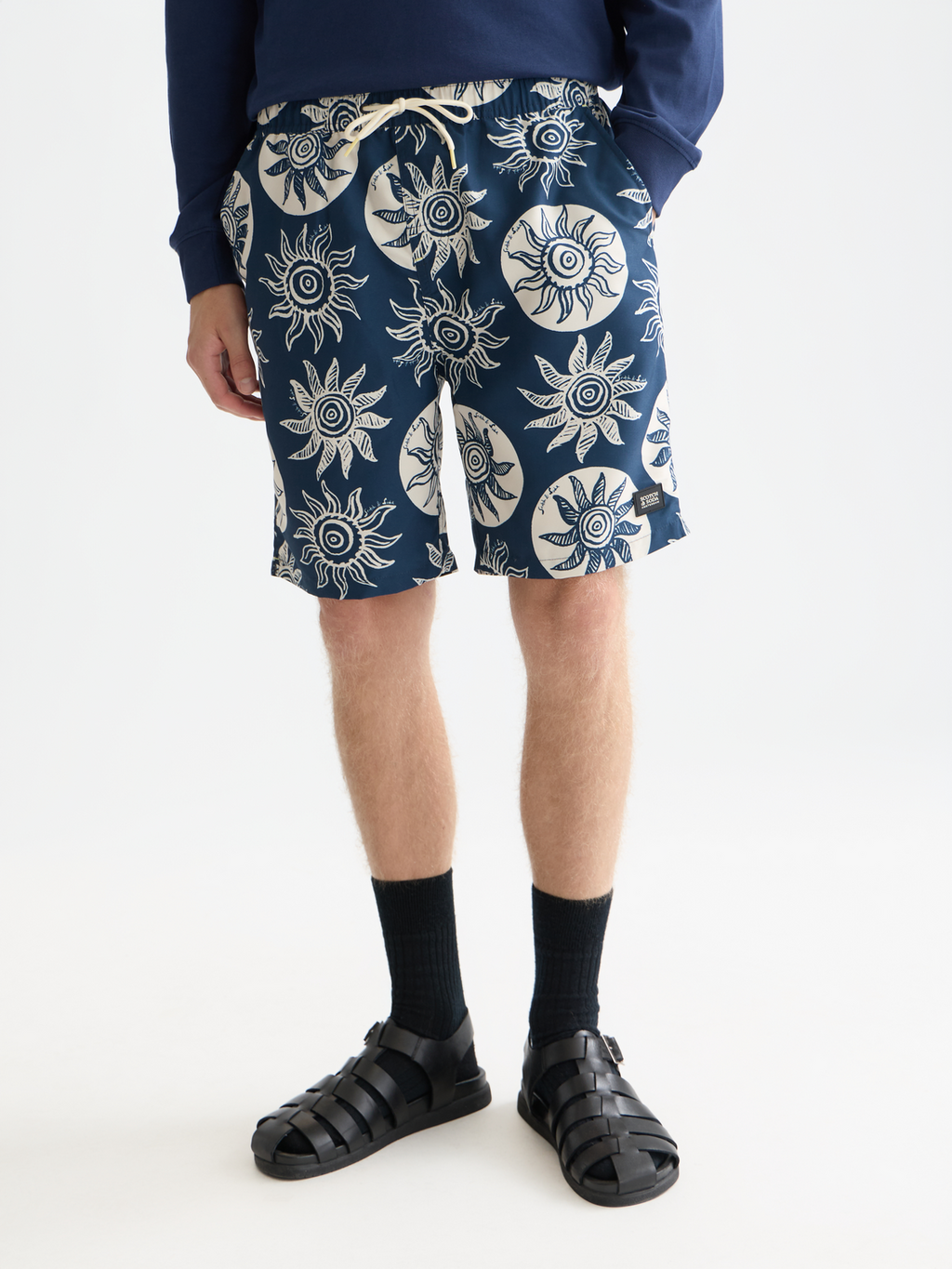 Printed swim shorts