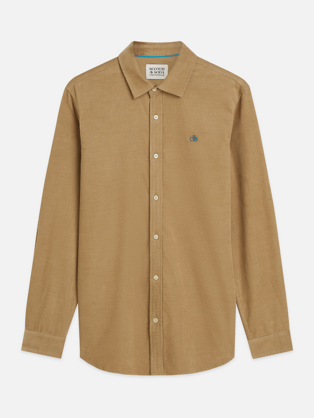 Lightweight corduroy regular shirt