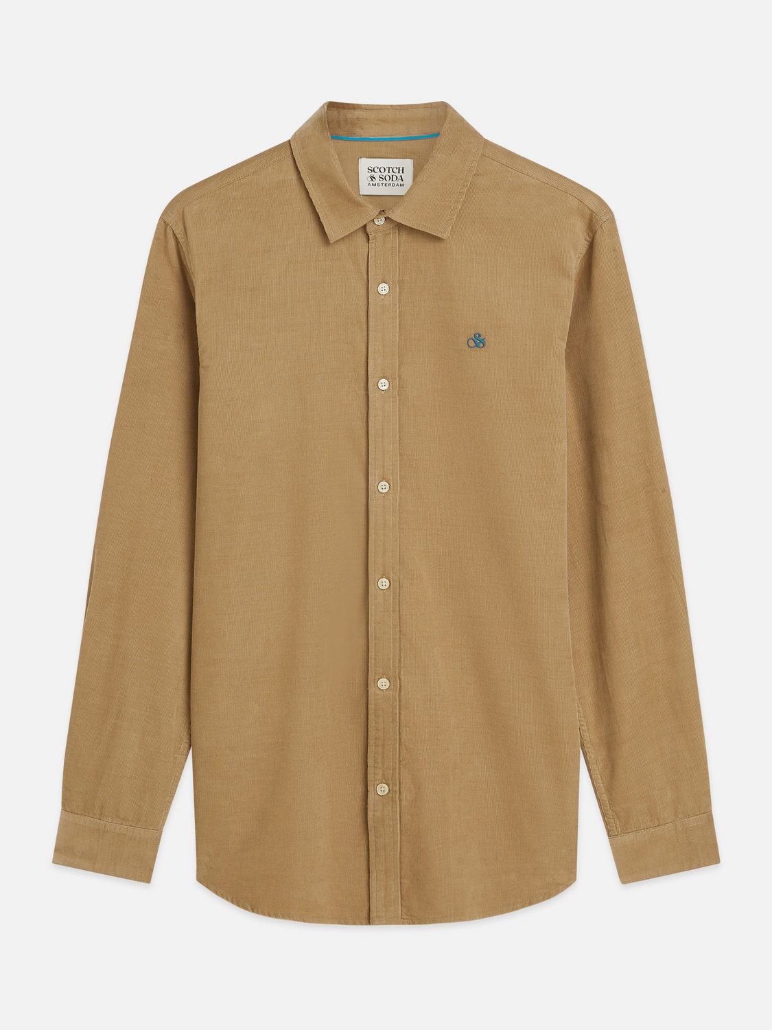Lightweight corduroy regular shirt