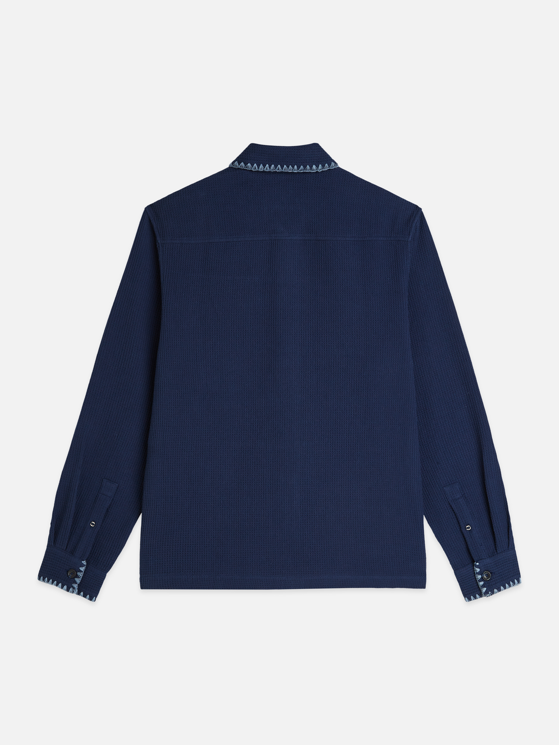 Waffle structure relaxed shirt