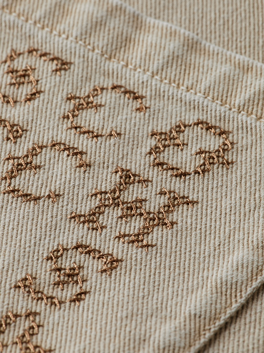 Half closure washed overshirt