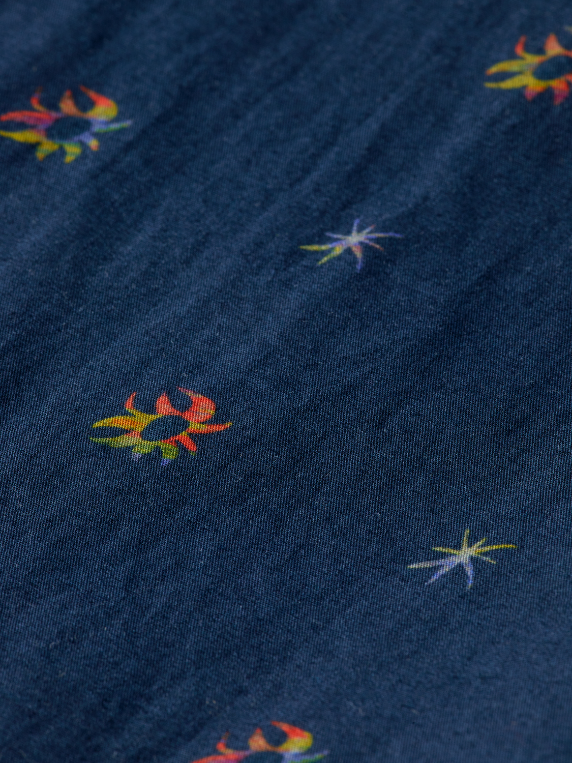 Printed cotton slim shirt