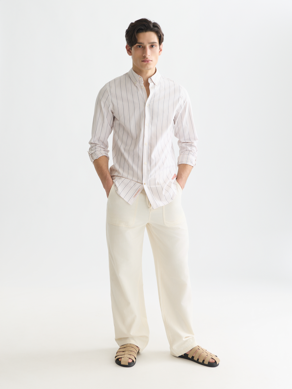 Yarn dyed dobby shirt